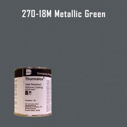 Thurmalox Metallic Green High Temperature Stove Paint - 1 Quart Can